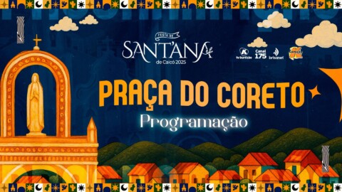 Praça do Coreto terá programação musical especial durante a Festa de Sant’Ana 2025