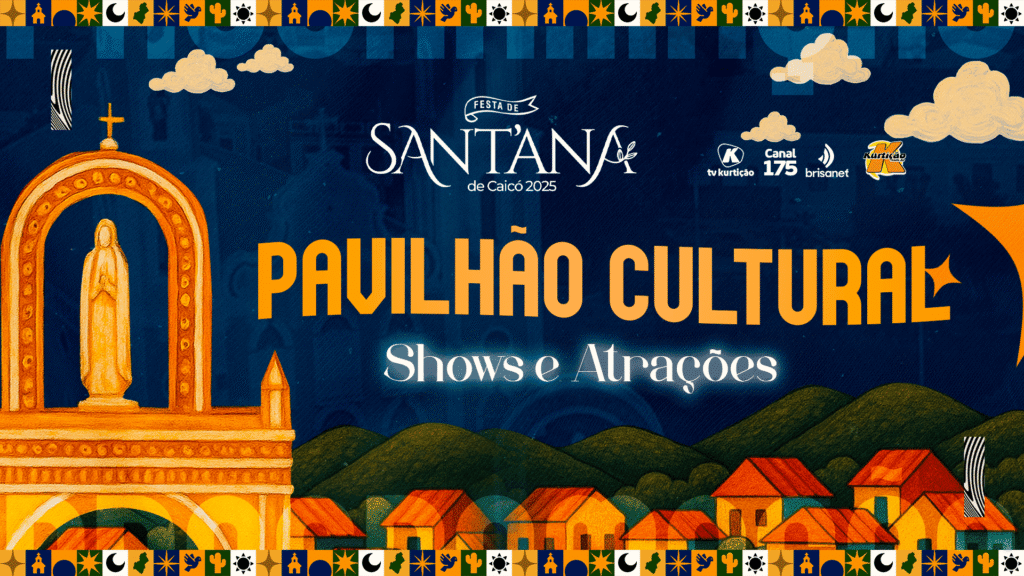 Shows e atrações no Pavilhão Cultural da Festa de Sant’Ana 2025