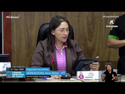 63ª  Sessão Ordinária – Câmara de Vereadores de Caicó – 13/10/2025