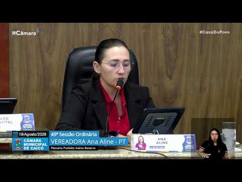 49ª  Sessão Ordinária – Câmara de Vereadores de Caicó – 19/08/2026