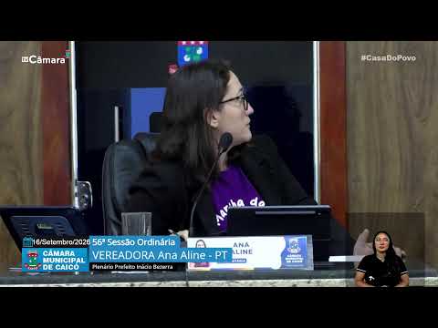 56ª  Sessão Ordinária – Câmara de Vereadores de Caicó – 16/09/2026